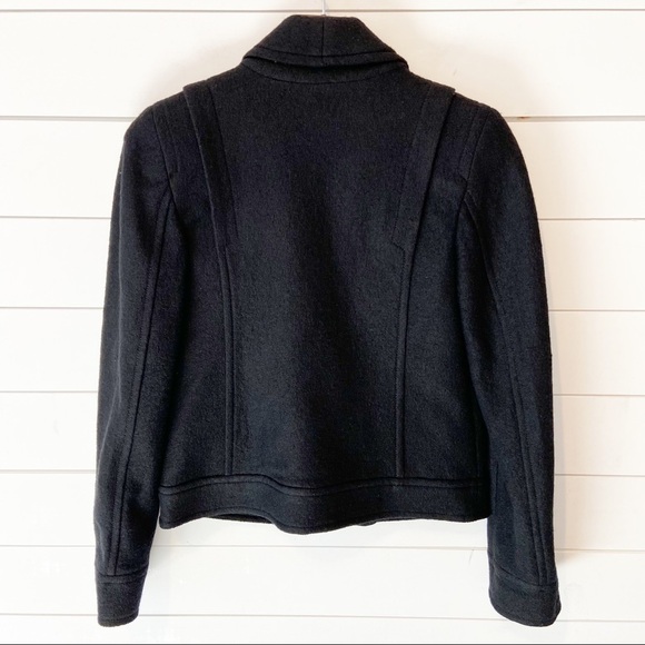 LOFT | Wool Blend Cropped Black Blazer - Picture 2 of 13